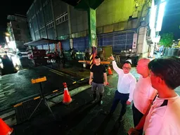 海水倒灌基隆廟口夜市淹大水 童子瑋：強化防洪排水與治水基礎建設